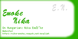 emoke nika business card